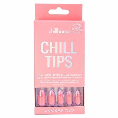 Chillhouse Chill Tips Press-On Fake Nails Unicorn Club 24ct - New This is Beauty US