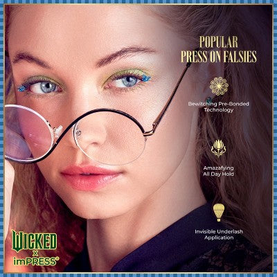 KISS Products Wicked X imPRESS Press-On Self Adhesive False Eyelashes Ozspresso 12ct - New This is Beauty US