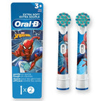 Oral-B Marvel's Spider-Man Kids Extra Soft Replacement Brush Heads 2ct - Imperfect Box This is Beauty US
