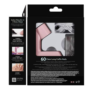 Dashing Diva Gel Xtend Fake Nails Starter Kit Medium Round 30ct - New This is Beauty US