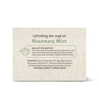 Olivia Care Rosemary Mint Bar Soap Set 5oz/3ct - New This is Beauty US