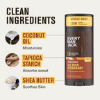 Every Man Jack All Over Solid Deodorant Fresh Citrus 2.6oz - New This is Beauty US