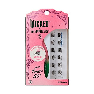 KISS Products Wicked X imPRESS Press-On Self Adhesive False Eyelashes Ozspresso 12ct - New This is Beauty US