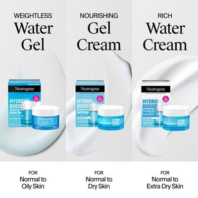 Neutrogena Hydro Boost Water Face Gel for Normal to Oily Skin 1.7oz - Imperfect Box This is Beauty US
