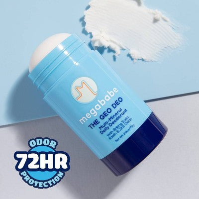 Megababe The Geo Deo Multi-Mineral Daily Solid Deodorant 2.6oz - New This is Beauty US