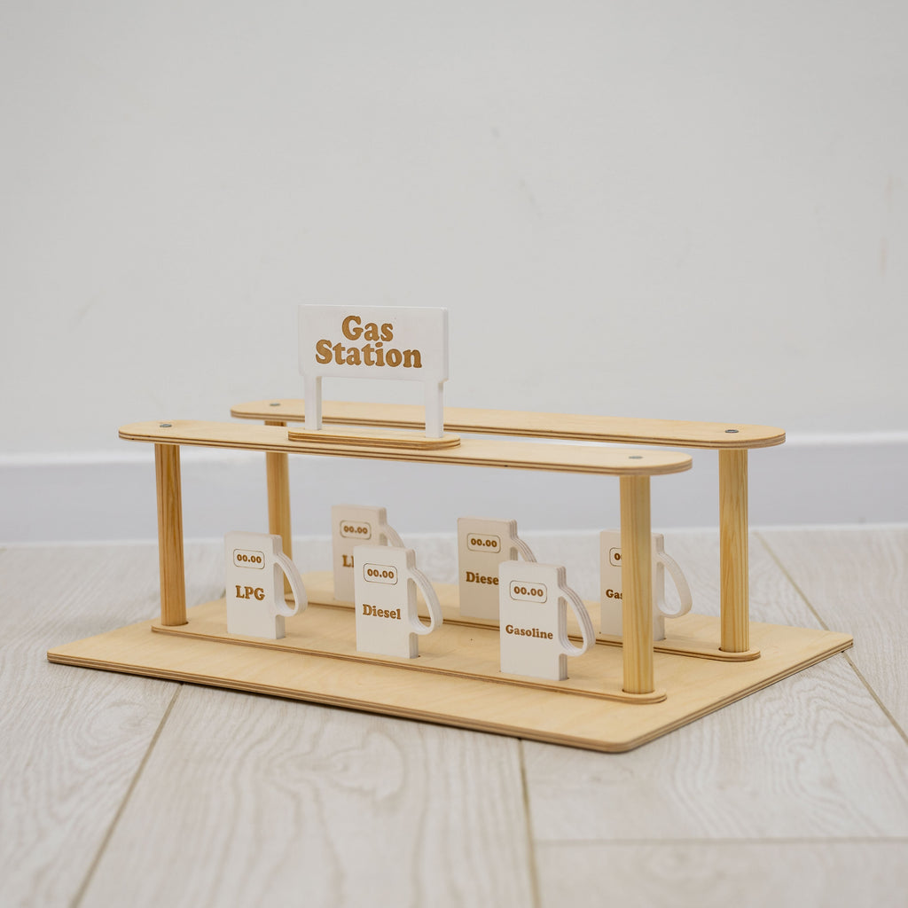 Wooden Gas Station Toy - SJB-DIAMOND ELITES