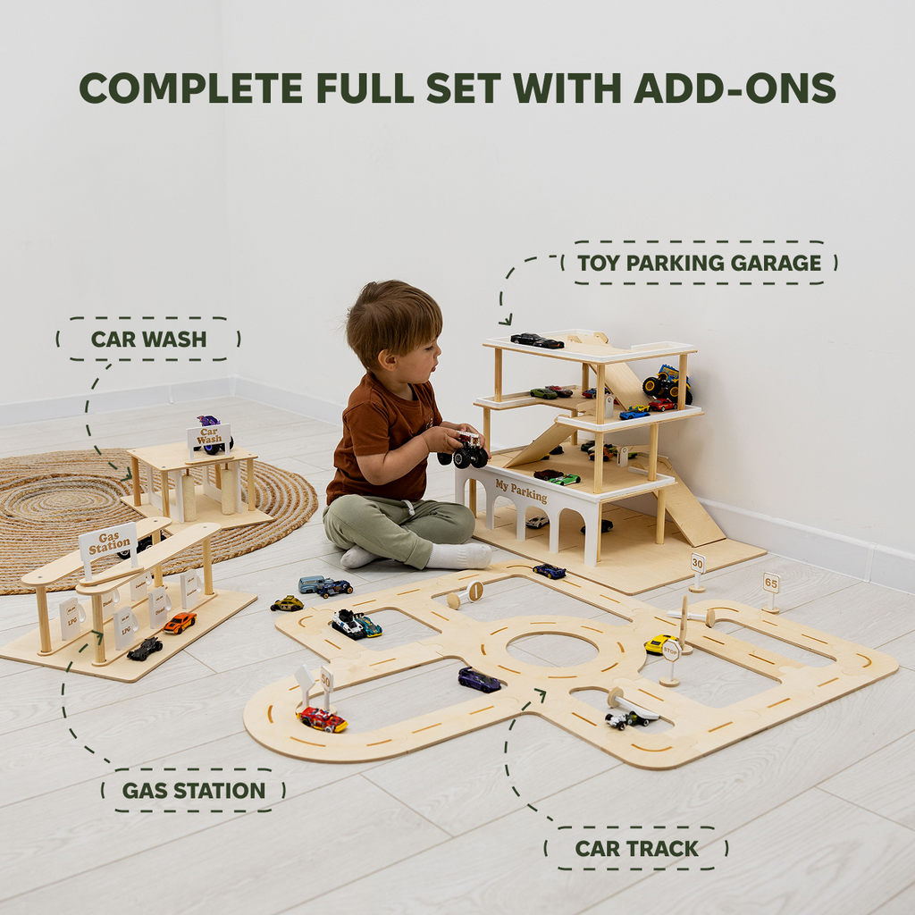 Wooden Gas Station Toy - SJB-DIAMOND ELITES
