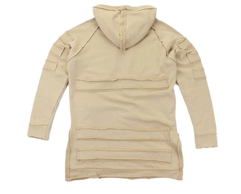 Long Hoodie, Hip Hop Hoodie, Outerwear Sweatshirt Pi-Mart