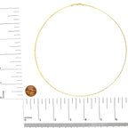 Unisex Solid 14K Gold 2.8mm Imperial Herringbone Chain Necklace Pi-Mart