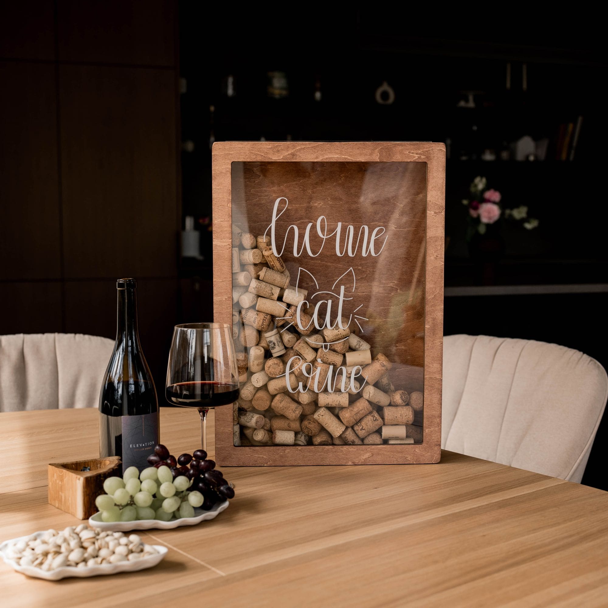 Gift for Cat Lovers – Home, Cat, Wine - SJB-DIAMOND ELITES