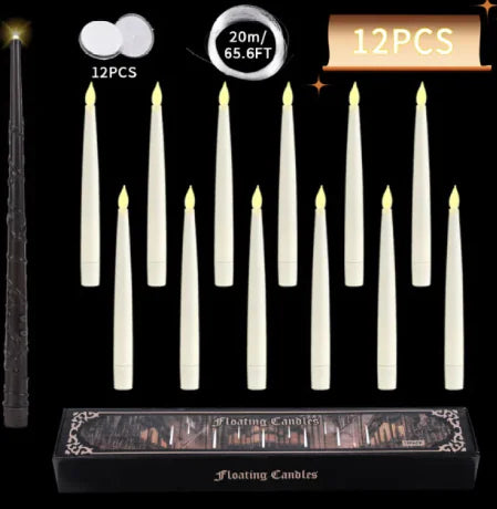 LED Floating Candles With Candle Sticks Pi-Mart