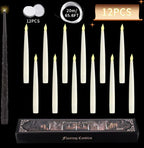 LED Floating Candles With Candle Sticks Pi-Mart
