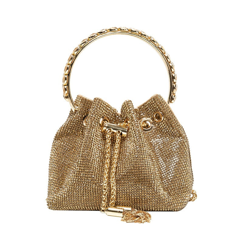 Chic Design Mini Bucket Bag diamond Sling Purse - SJB-DIAMOND ELITES