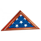 Gold Trim Large Flag Display Case Hold 3' x 5' Flag The Military Gift Store