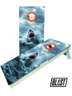 Great White Shark Cornhole Boards - SJB-DIAMOND ELITES