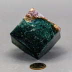 Green Jasper Cube with Cut Corner - Natural Crystal Stone 398g Crystal Destiny