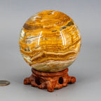 Green Onyx Sphere w/t Stand XL 100mm