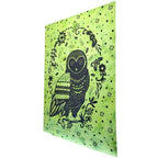 Psychedelic Owl Tapestry Wall Hanging Boho Dorm Decor