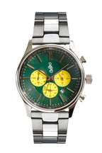 Green and Yellow Chronograph The Beyond Boring Watch Company