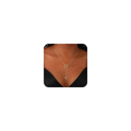 Lariat Initial necklaces for Women Dainty Gold Letter Drop Necklace with Heart 14K Gold Plated Y-Shaped Personalized Name Necklaces for Women Trendy Gold Jewelry Gift