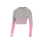 Women's Seamless Yoga Set Long Sleeve - SJB-DIAMOND ELITES