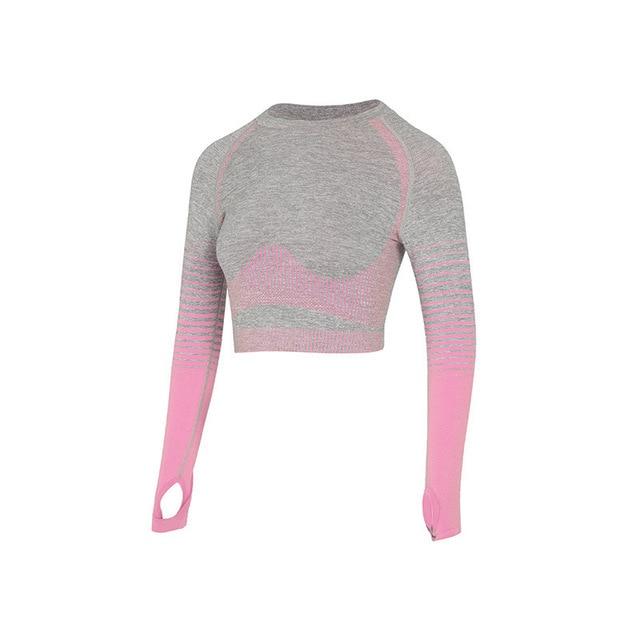 Women's Seamless Yoga Set Long Sleeve - SJB-DIAMOND ELITES