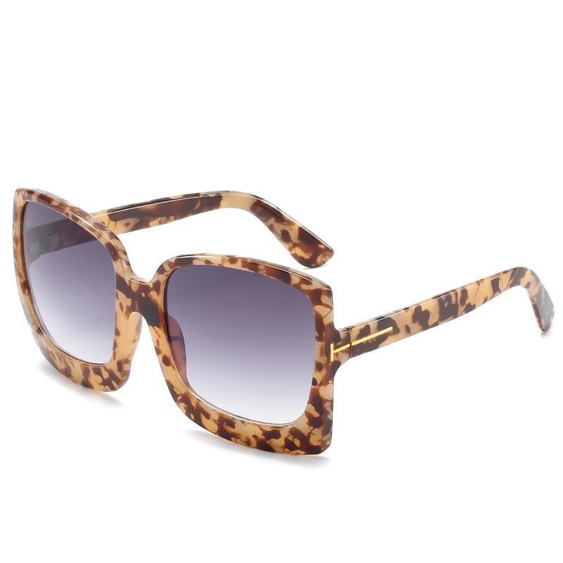 Fashion Oversized Women Square Big Frame Graduent Woman and Lady Sunglasses Brand Designer with  UV400 Protection gafas de sol mujer - SJB-DIAMOND ELITES