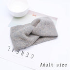 Handmade Baby Headband Women Girl Twisted Hair Band Kids Woolen Headwrap Toddler Turban Hair Accessories For Mother and Daughter