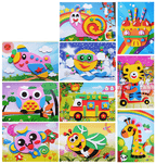 10 designs/lot  Cartoon 3D EVA Foam Sticker Puzzle Series Kids Multi-patterns Styles Toys for Children Birthday Gift - SJB-DIAMOND ELITES