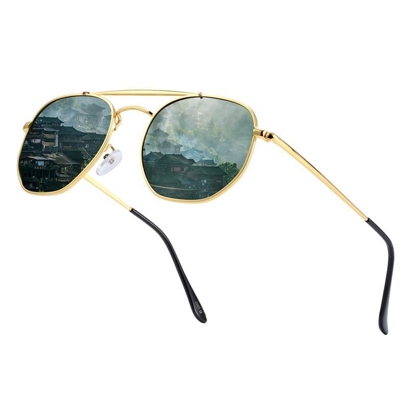 Luxury Famous Original Square Sunglasses for Men and Woman  Polarized Hexagon Sunglasses Oculos De Sol gafas lunette de soleil femme WIth UV400 Protection - SJB-DIAMOND ELITES