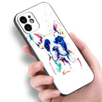 Cute Frenchie Puppy Phone Case For Iphone 14 13 12 Mini 11 Pro Max 7 8 Xr X Xs 7 8 Plus Se 2020 2022 Cover Cute Slim Phone Transparent Soft Elastic Silicone Cover