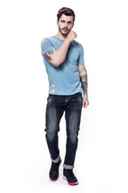 Classic Cotton Men's Solid O-Neck Tee THRIXINE