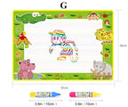 Magic Water Painting Drawing Mat & 2 Pens Doodle Board Coloring Books for Kids Children Educational Toys - SJB-DIAMOND ELITES