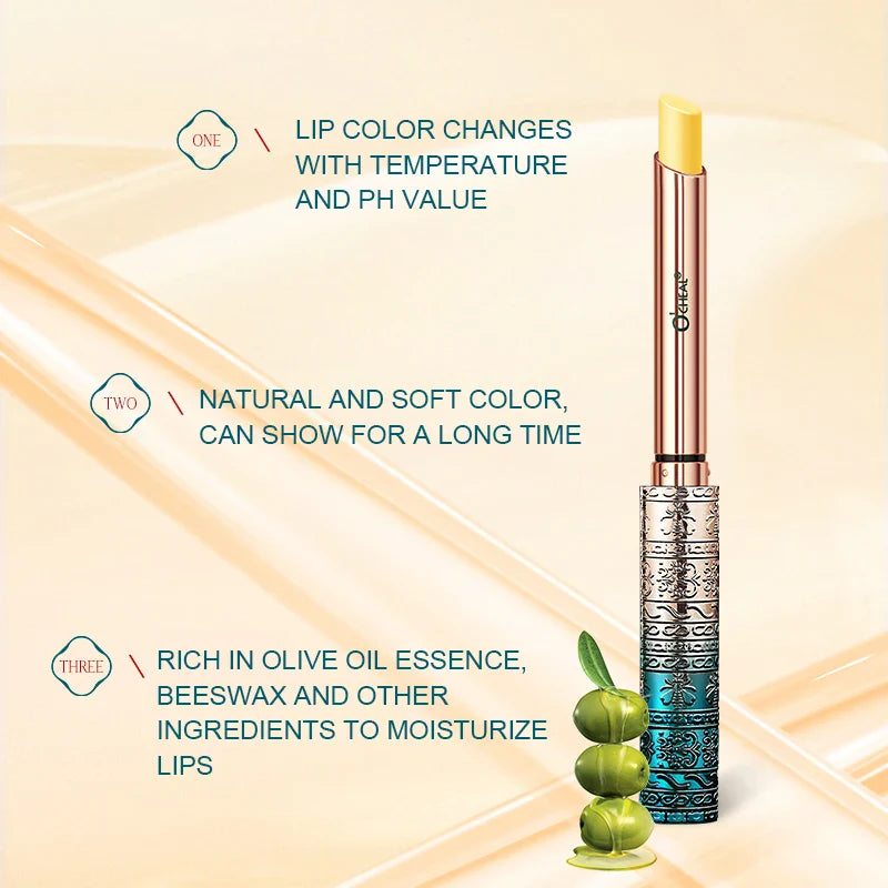O‘CHEAL Moisturizing Lip Balm Long Lasting Nutritious Lipstick Temperature Change Care Magical Hydrating Lips Gloss Mask Lootquake LLC