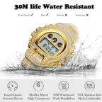 Men's Watches Luxury LED Digital Quartz Gold Watch Men G Style Shock Proof AAA Male Wrist Watches For Men and Boys