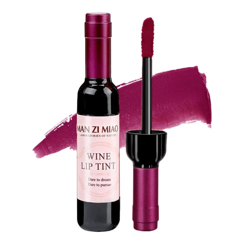 Lipstick Wine Lip Stain Baby Pink Lipgross Matte Liquid Lip Glaze Long Lasting Waterproof Lip Stain Nonstick Cup Lipstick Lootquake LLC