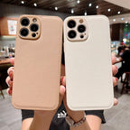 Trendy Slim Leather Case with Full Protection Luxury Leather Textured Case for iPhone 11 12 13 Soft Shockproof Cover Leather Case Compatible with iPhone 12 13 Pro Max Elegant Phone Case Stevvex
