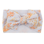 Luxury Mdoern Big Baby Kids Bows Headband Girls Floral Headwrap Elastic Hair Accessories Toddler Knotted for Girls
