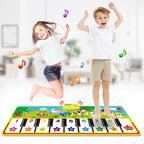 Big Musical Mat Carpet Touch Play Piano with 8 Animals Sound Music Instrument Baby Play Mat Rug Educational Toys For Kids