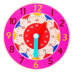 Children Montessori Wooden Clock Toys Hour Minute Second Cognition Colorful Clocks Toys for Kids Early Preschool Teaching Aids - SJB-DIAMOND ELITES