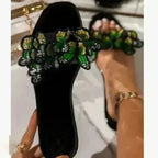 2021 Summer Slippers Fashion Butterfly Flat Sandals for Outdoor