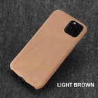 Ultra Thin Phone Cases For iPhone 13 6 7 14Plus XS Max Cover Leather Skin Soft Silicone Case For iPhone XR X 11 12 Pro Case Anti-Scratch iPhone Xs max Cover Genuine Leather iPhone Cases for iPhone