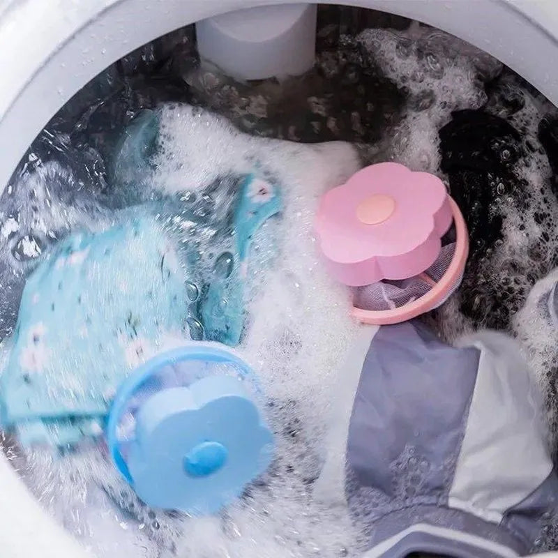 Washing Machine Hair Lint Filter Floating Pet Fur Lint Hair Removal Catcher Reusable Mesh Dirty Collection Pouch Cleaning Balls Lootquake LLC
