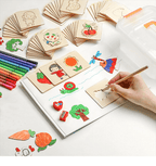 100Pcs Baby Toys Drawing Toys Coloring Board Children Creative Doodles Early Learning Education Toy Boy Girl Learn Drawing Tools - SJB-DIAMOND ELITES