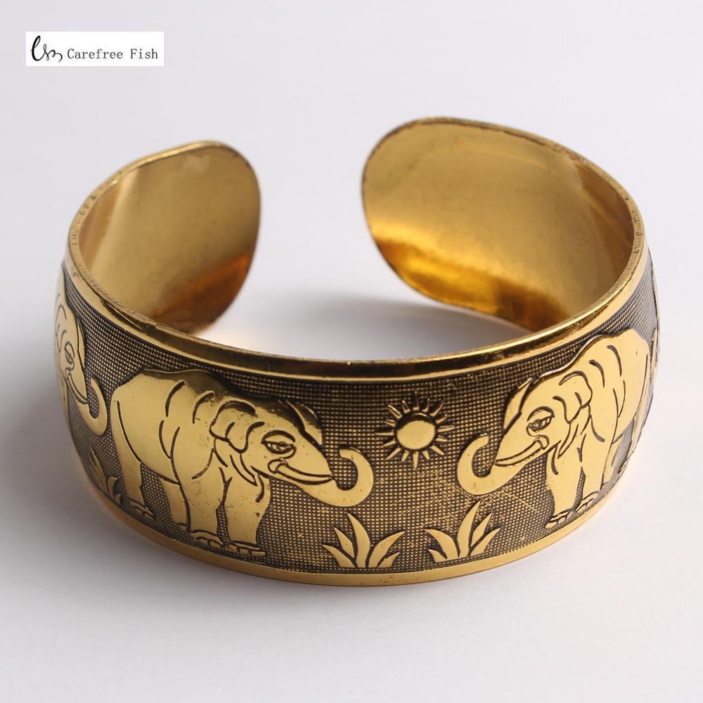 Big Elegant Luxury Amazing Classic Fashion Flower Metal Tibetan Indian Silver Vintage Retro Fashion Cuff Bracelet Bangle For Woman With Details of Animals - SJB-DIAMOND ELITES