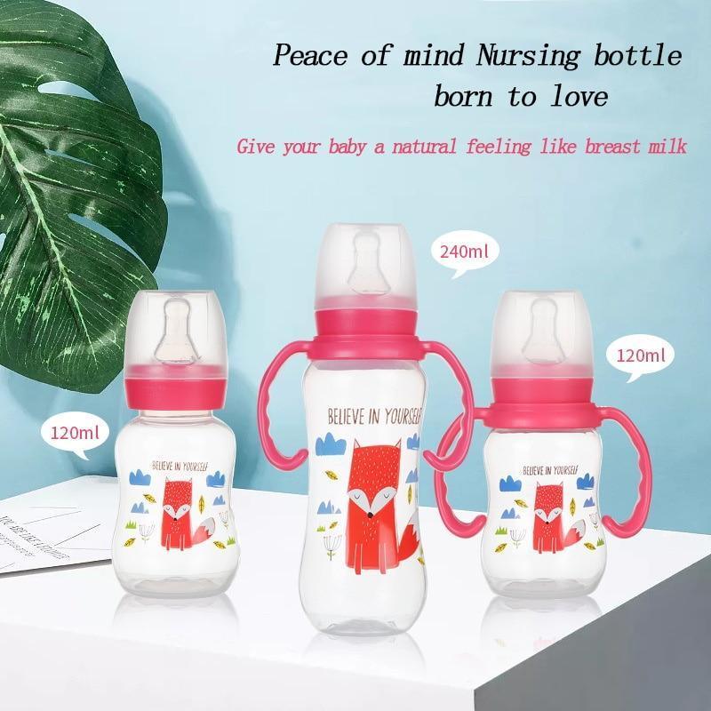 Baby Durable  Infant Nursing Bottle Feeding Cup With Grip High Quality Nipple Baby Feeding Bottle Stevvex