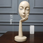 3D Face Mask Abstract Sculpture, Home Decoration Statue, Table Decorations Accessories, Art Figurine, Living Room Decor Lootquake LLC
