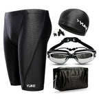 Men Swim Shorts Waterproof Goggles & Ear-plug Cap - SJB-DIAMOND ELITES