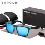 BARCUR Men's Polarized Driving Sunglasses – UV400 Protection Lightweight TR90 Frame Anti-Glare Lens Stylish Oculos de Sol Summer Sunglasses