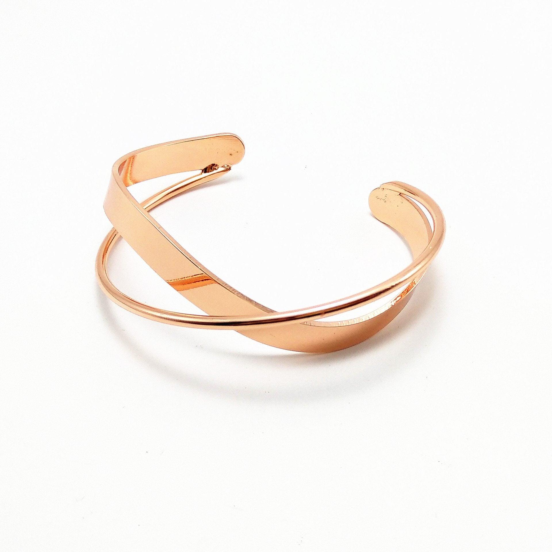 Rose Gold Stainless Steel Bracelets & Bangles Female Heart Forever Love Charm Bracelet For Women - SJB-DIAMOND ELITES